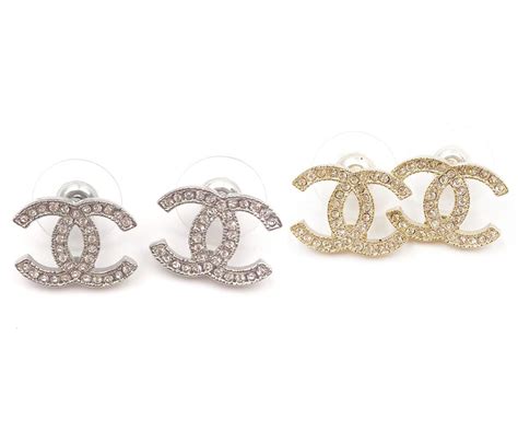 fake chanel logo earrings|replica Chanel earrings.